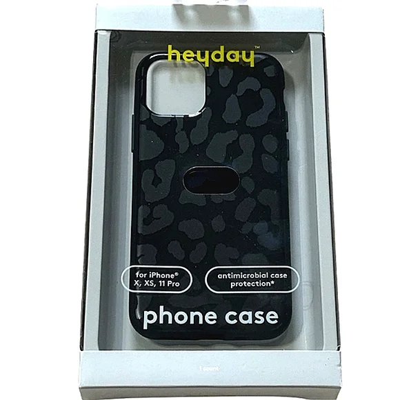 HEYDAY iPHONE X XS 11 Pro Leopard Antimicrobal Hard Shell Cell Phone Cas… - Picture 6 of 12